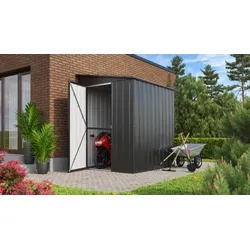 Globel Gerätehaus "Wand-Zierde Lean To" 56, anthrazit