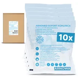 ARNOMED Sofortkältekompresse, Größe L 931-L-10 , 1 Karton = 5 Packungen à 10 Stück
