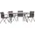 ACAMP Set Alpha 561587 5-tlg. Tisch Alpha inkl. Stapelsessel anthrazit