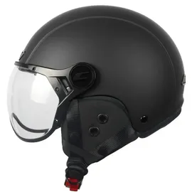 CGM 801v Ebi Vintage Stadthelm - Erwachsene skihelm, Mattschwarz, L