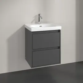 Villeroy & Boch Skyla Waschtischunterschrank 2 Auszüge, 522 x 596 x 424 mm, Graphite