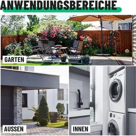 greate Aufputz Steckdose 2fach Grau 3 St.