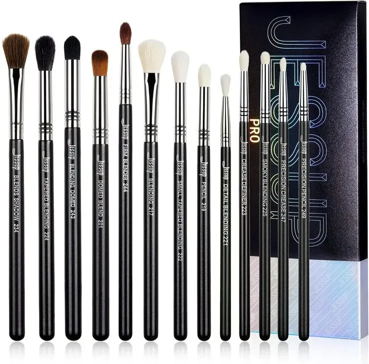Jessup Profi-Lidschattenpinsel-Set mit 13 Augen-Make-up-Pinseln