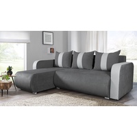 Silape Sofnet Ecksofa Grau, Textil, 5-Sitzer, L-Form,Rechteckig, 230x152 cm,