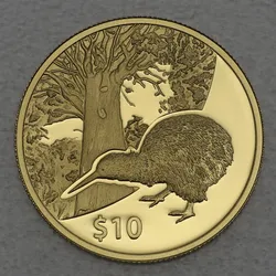 Goldmünze 1/4oz Kiwi 2013 Treasures of New Zealand (Neuseeland)