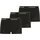 Lacoste Boxershorts unifarben Schwarz / Weiß S 3er Pack