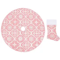 vidaXL Weihnachtsbaumdecke 90 cm Rosa