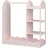 [en.casa] Vestnes Garderobenständer 100x94x38 cm rosa