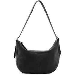 FredsBruder Me and My Bag Schultertasche Leder 37 cm  schwarz