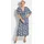 GOLDNER Sommerkleid Blau/Weiß Geblümt 48