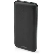 Nedis UPBKPD10000BK 10000 mAh Lithium Polymer (LiPo), 3,7 V, 18 W, Schwarz