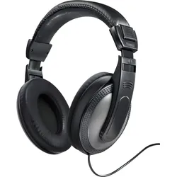 HAMA Over-Ear Kopfhörer Shell TV, kabelgebunden, 6 m, schwarz