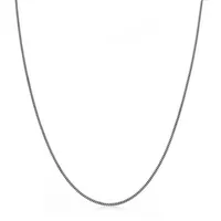 HAZE & GLORY Silberkette Basic Panzerkette 925 Silber schwarz 60 cm
