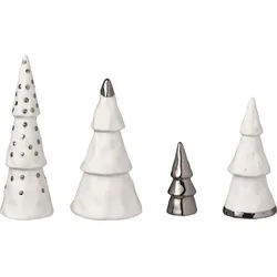 Winter Forest Weihnachtsfiguren silberfarben 4 St.