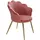 KADIMA DESIGN Esszimmerstuhl Tulpe Samt Gepolstert, Küchenstuhl mit in Rosa | Gr.: onesize