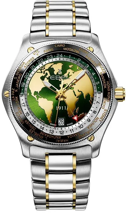 Ebel Uhren-Set inkl. Wechselarmband 1911 Globe 1216665 - silber