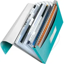 Leitz Fächermappe DIN A4 6-Fach eisblau