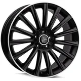 Keskin Wheels Kt18 Matt Black Lip Polish 7x17 ET 38 5/112 Alufelge Schwarz