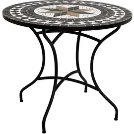 Atmosphera Runder Esstisch Kipos aus Mosaik D 90 cm,