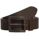 Wrangler Jeans - Ledergürtel mit Logo in braun-100