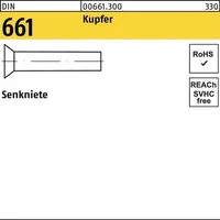 Hörger & Geßler DIN 661 Senkniete Kupfer 8 x