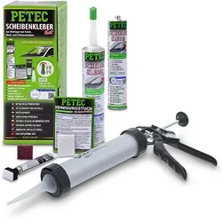 Petec Scheibenkleber-Set inkl 2x 310ml Kartusche+Alu-Presse 2 [Hersteller-Nr. 40668710]