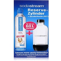 Sodastream 4052003330-12/18 Zusätzlicher C02-Zylinder + 1 PET-Flasche 1L schwarz