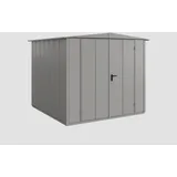 EcoStar Gerätehaus Elegant-S Typ 2 2,59 x 2,48 x 2,16 m graualuminium Doppeltür