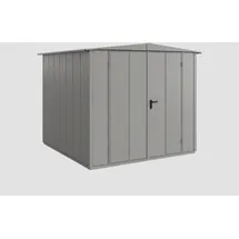 EcoStar Gerätehaus Elegant-S Typ 2 2,59 x 2,48 x 2,16 m graualuminium Doppeltür