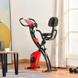 Homcom Heimtrainer mit LCD Display rot