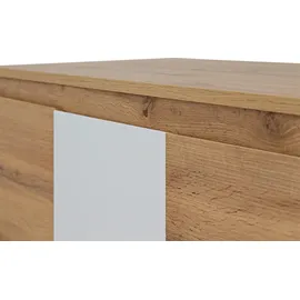 Möbel Kraft Kommode 120 x 80 x 40 cm Holzfarben / Weiß