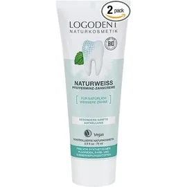Logona Naturweiß Pfefferminz Zahnpasta 75 ml