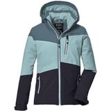 KILLTEC Mädchen Funktionsjacke mit Kapuze und Schneefang/Outdoorjacke ist wasserdicht KOW 170 GRLS JCKT, dunkel peppermint, 128,