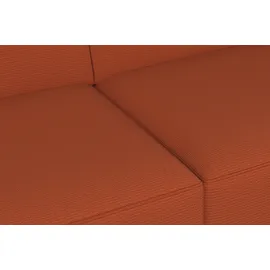 sit&more Ecksofa Visby L-Form, Wahlweise mit Bettfunktion und Stauraum, frei im Raum stellbar orange