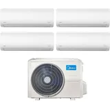 Midea - quadri split inverter klimagerät xtreme serie 12+12+12 mit m4o-36fn8 r-32 wi-fi integrated 12000+12000+12000 - neu