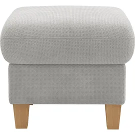 Home Affaire Polsterhocker Glendale mit Stauraum 58 x 48 x 58 cm Silber