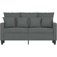 VidaXL 2-Sitzer-Sofa Dunkelgrau 120 cm Stoff