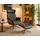 flexlux Relaxsessel Volden 83 x 112 x 125 cm schwarz mit verstellbarer Rücken- & Kopfstütze, drehbar