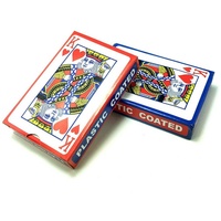 TSB Werk Spielesammlung, 2x 54 Blatt Spielkarten Set (Rot & Blau) Kartenspiel, Poker, Canasta, Bridge, Skat