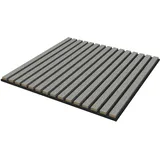 [neu.holz] Akustik-Wandpaneel Vang hellgrau 4 St. 60 x 60 cm