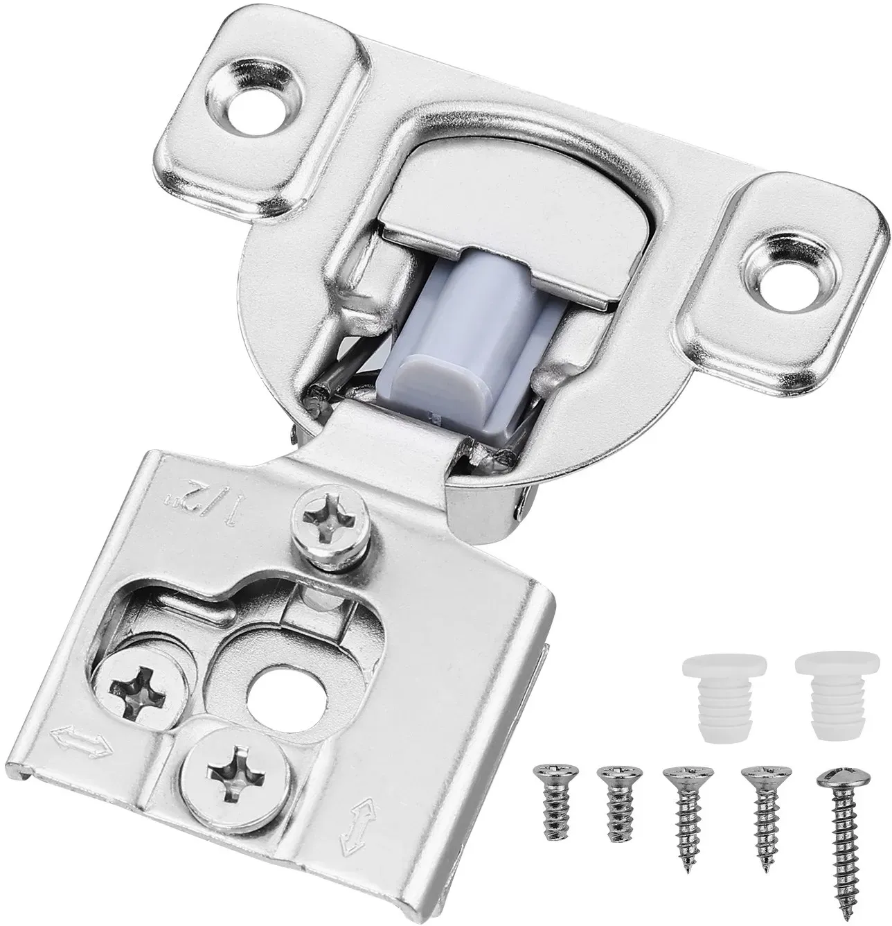 VEVOR Schranktürscharniere 30 Stk. Möbelscharniere Scharnier Dämpfung 71x57x18mm