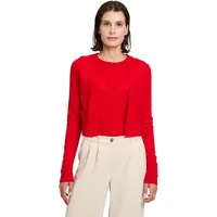 Betty Barclay Kaschmir-Strickjacke mit Rippbündchen in rot, | Gr.: 40