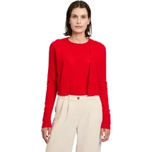 Betty Barclay Kaschmir-Strickjacke mit Rippbündchen in rot, | Gr.: 40
