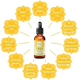 MADENA Vitamin D3 und K2 Tropfen 50 ml