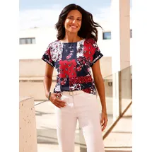 Classic Basics Schlupfbluse blau 40