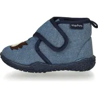 Playshoes Hausschuh Igel in Jeansblau | Gr.: 26/27