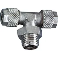 Riegler T-Einschraubverschraubung, drehbar, G 1/4 a., für Schlauch 6/4