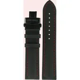 Certina - Leder Lederband für DS Podium Chrono Quarz C600017314 - rind,schwarz,textilmotiv-prägung