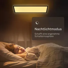 B.K.Licht LED Panel 1 58x20 cm eckig schwarz