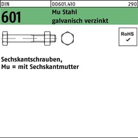 Hörger & Geßler DIN 601/ISO 4016 Sechskant-Schaftschraube M27x140 Stahl